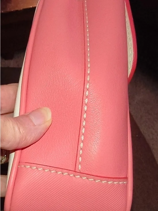 Burberry DK88 Pink Mini Top-Handle Lockit Bag w/original cross body strap - Picture 7 of 9